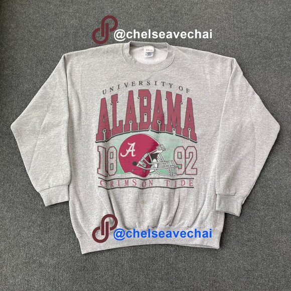 Vintage Alabama Crimson Tide Football Sweatshirt University of Alabama Shirt tee - Picture 1 of 4